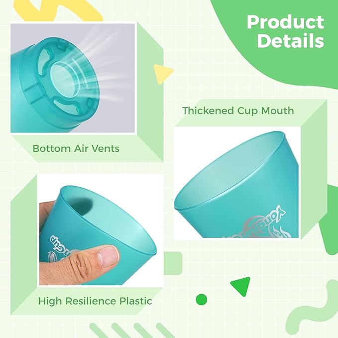 yeesport 48 PCS Sport Stacking Cups, Sport Training Game for Challenge Competition, Plastic Stacking Cups, Classic Family Game for Youth and Adults, Red+Blue+Green+Orange