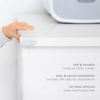 Ubbi Corner Protectors, Furniture Corner Guards for Baby and Toddlers, Baby Proof Covers, Baby Safety, White, 16 Piece Set