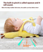 Baby Walker Head Protector Backpack Wear,Toddler Adjustable Baby Head Protection Backpack for Safety Baby Learning Walking Crawling (Frogs)