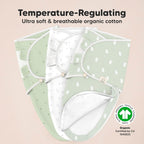 Baby Swaddle Sleep Sacks with Zipper - 3-Pack Swaddles for Newborns 0-3 Months, Infant, Baby Girls, Boys, Soft & Durable Newborn Sleep Sack, Easy Diaper Change Swaddling Blanket (Bunnies)