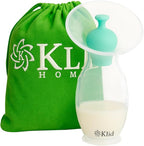 Manual Breast Pump - Breast Milk Collector - Manual Breast Milk Extractor - Breast Milk Extractor Pump - Breastfeeding Pump - Breast Milk Container with Lid and Stopper, BPA and PVC Free