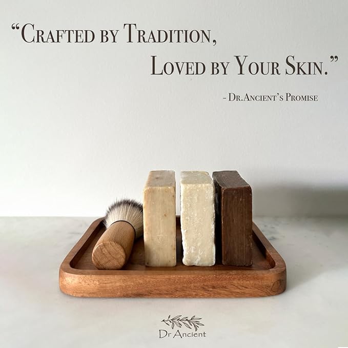 Dr.Ancient Bittim Soap + Aleppo Soap Organic Natural Vegan Traditional Handmade Antique - Absolutely No Chemicals!