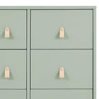 Delta Children babyGap Legacy 6 Drawer Dresser with Leather Pulls and Interlocking Drawers Greenguard Gold Certified, Sage Green w/Natural