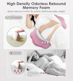 Pregnancy Pillows for Sleeping, Memory Foam Maternity Pillow Support for Back Belly HIPS, Adjustable Travel Wedge Pillow for Pregnant Women, Side Spleeping Pregnant Pillows with Cooling Pillowcase