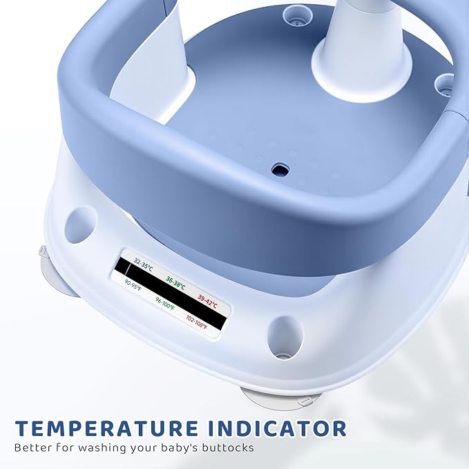 Baby Bath Seat, 2025 New Upgraded Infant/Toddler Sit Up Bathtub Seat for 6-12-24 Months, Great Shower Gifts for Newborn and New Mothers