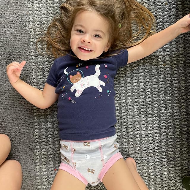 BIG ELEPHANT 10-Packs Training Underwear Absorbent Toddler Potty Trained Pants for Boys and Girls, 12 Months - 9 Years