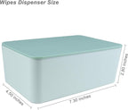 Diaper Wipes Dispenser, Tissue Storage Box Case, Wet Wipe Dispenser Holder with Lid for Home, Office, Cars (Green)