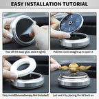 Golden Fidget Spinner Toy Solar Energy for Kids Adults, Car Dashboard Decoration Powered by Sunshine, Cool Science Kit Spinning Top with Solar Panels, Preimium Gift for Boyfriend Friend Men Women