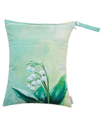 ALVABABY 2pcs Cloth Diaper Wet Dry Bags Waterproof Reusable with Two Zippered Pockets Travel Beach Pool Daycare Soiled Baby Items Yoga Gym Bag for Swimsuits or Wet Clothes 2LM13