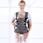 Baby Carriers Newborn to Toddler,Baby Carrier Wrap,Cozy Baby Holder Carrier Lightweight,Adjustable Baby Sling Support Carriers for Infant 7-45lbs Girl and Boy -All Positions,Shower Gift -Grey