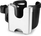 Accmor Stroller Cup Holder with Phone Holder, Bike Cup Holder, Universal Cup Holder for Uppababy Nuna Doona Strollers, 2-in-1 Cup Phone Holder for Stroller, Bike, Wheelchair, Walker, Scooter