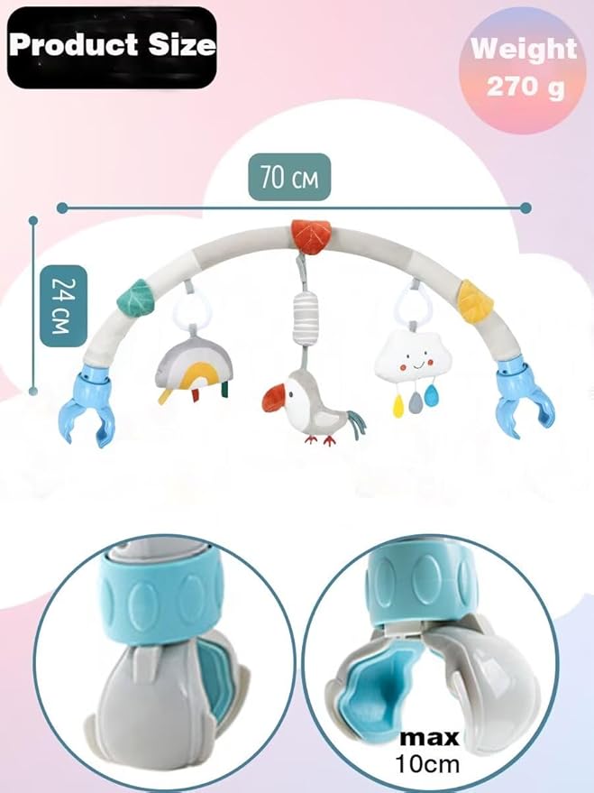 Pau1Hami1ton Baby Stroller Arch Toys, Car Seat Toys,Bouncer Toy Bar.S-19(Bird)