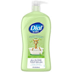 Dial Kids All-in-1 Body Wash + Hair + Bubble Bath, Melon Scent, 32 Fl Oz, Hypoallergenic Body Wash & Shampoo, No Tears Formula for Kids 2+ Years, No Parabens & Silicones