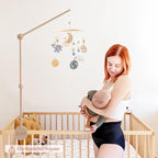 JETMHH Baby Crib Mobile Arm Holder - 36 Inch Large Version Safe Anti Slip Baby Mobile Hanger