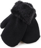 PESAAT Baby Girl Mittens Fleece Toddler Boy Mittens Warm Kids Winter Gloves Unisex Cold Weather Baby Gloves