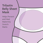 TriLASTIN Belly Masks - Belly Masks for Pregnant Women - Hydrating & Soothing for Itchy Skin - Reduces Stretch Marks - Safe for Sensitive Skin - Paraben & Phthalate-Free - Made in USA - 1 Pack