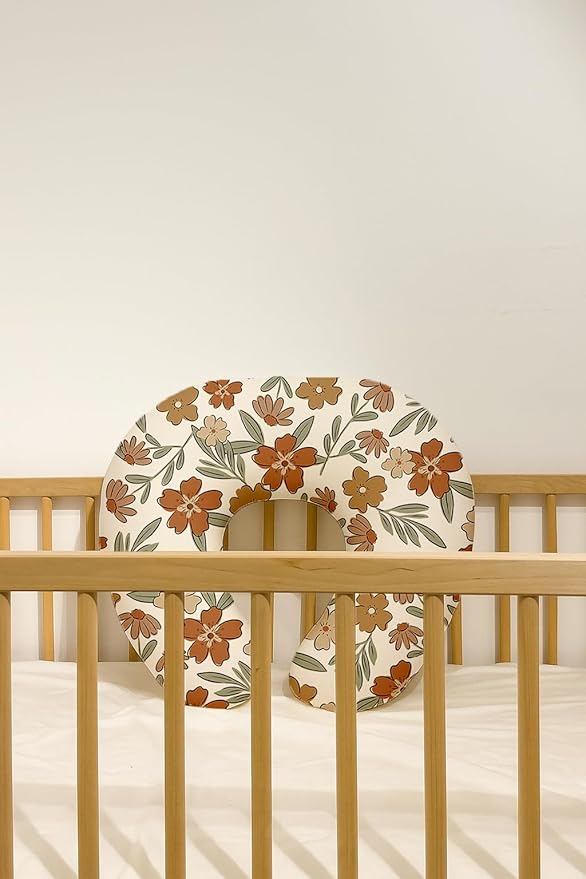 Nursing Pillow Covers 2 Pack, Breastfeeding Pillow Slipcovers Soft and Stretchy, Nursing Covers for Baby Girls Boys Newborn