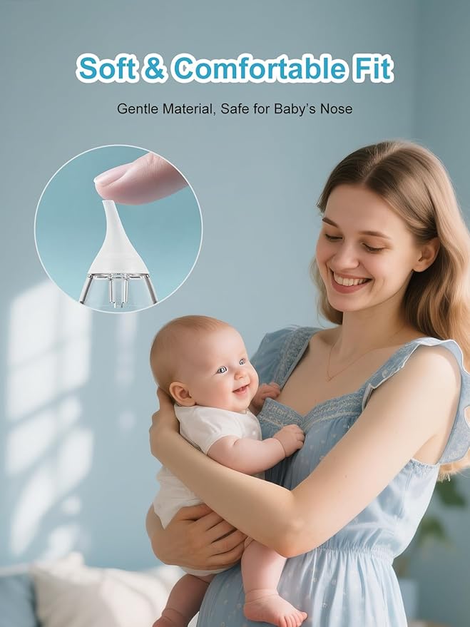 9 Pack Silicone Nasal Aspirator Tips for Babies & Toddlers, Gourd, Funnel & Flat Nozzles, Compatible with GROWNSY, Watolt, LittleTora, HEYVALUE, Cocobela, HailiCare, KIDIRA, TEQIN, X-Bosak