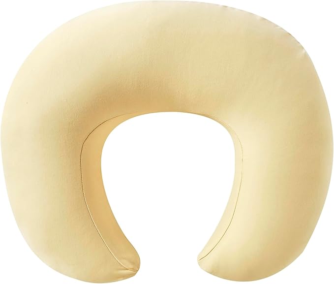 Nursing Pillow, Plus Size Breastfeeding Pillow Original Support for Baby Boys Girls Breastfeeding Essentials, with Removable Soft Cotton Cover (Sand, Large (25.59 * 20.08 * 6.30 Inches))