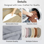 Infant Lounger, Baby Nest Cover for Baby Girls & Boys, Newborn Essentials for Baby 0-12 Months, 100% Cotton Breathable, Co Sleeper Portable Travel Bed (SlateGray, Cotton)