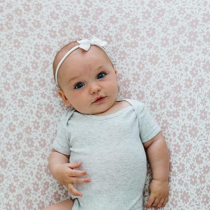 Baby Changing Pad Cover 2-Pack for Girls (Antique Rose) - Premium Fitted Sheets Baby Diaper Changing Table Cover - Buttery Soft Cotton Blend