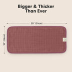 5-Pack Cotton Muslin Burp Cloths Baby Girls, Boys - Soft & Absorbent Spit Up Burp Rags, Large Muslin Towel, Cotton Wash Cloths for Babies, Newborn, Infant, No Shrink, Durable, Neutral (Corals)