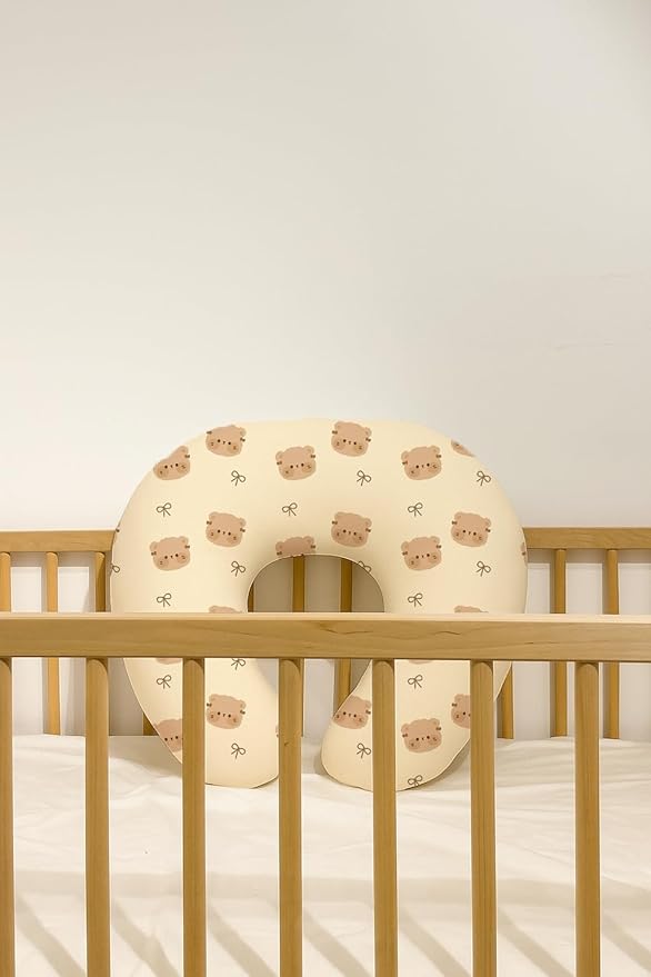 Nursing Pillow Covers 2 Pack, Breastfeeding Pillow Slipcovers Soft and Stretchy, Nursing Covers for Baby Girls Boys Newborn (Dino Pals)