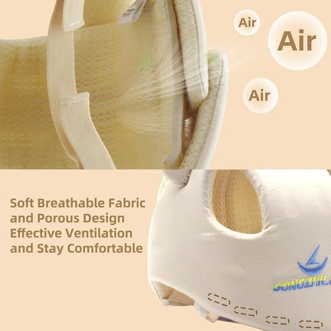 Xifamniy Baby Soft Safety Helmet Foam Head Protector Helmet for Toddler Infant Walking Suit 6-24m