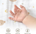 Bear Baby Blankets for Boys Girls, Soft Nursery Minky Blankets with Muslin and Dotted Fleece Back 30x40 inches, Receiving Bed Quilt for Newborn, Infants, Toddlers