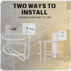 Wall Mount Wipes Holder & Dispenser, Rustproof Bathroom & Kitchen Organizer with 3M Adhesive or Screws, Fit for Clorox, Lysol, Baby & Pet Wipes – No-Drill Space-Saving Wall Rack