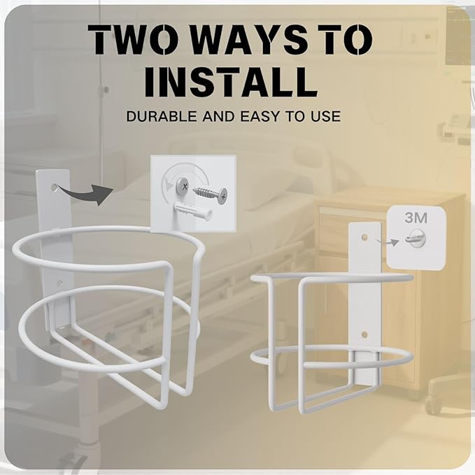 Wall Mount Wipes Holder & Dispenser -2 Pack- Rustproof Bathroom & Kitchen Organizer with 3M Adhesive or Screws, Fit for Clorox, Lysol, Baby & Pet Wipes – No-Drill Space-Saving Wall Rack