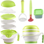 Baby Steamers and Blender 1 Set Baby Food Maker, Food-Grade Mill with Mash Bowl, Hand Masher, Citrus Juicer, Grater, Fruits and Vegetables Infant Puree Maker