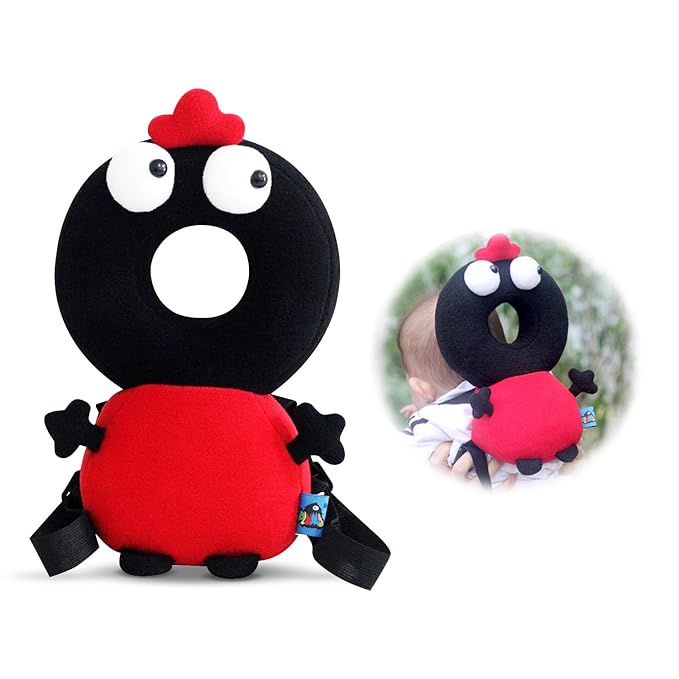 Baby Head Protector,Adjustable Baby Head Protection Backpack (Black Weirdo)
