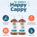 Happy Cappy Medicated Shampoo and Body Wash- Baby Dandruff Shampoo, Helps Cradle Cap and Seborrheic Dermatitis, Reduces Redness, Dermatologist Tested, Fragrance-Free- 8 Fl Oz (Pack of 2)