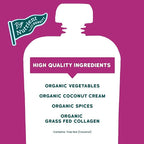 Serenity Kids 6+ Months Dairy-Free Smoothie Baby Food Pouch - USDA Organic - Grass Fed Collagen Protein - 3.5 Ounce BPA-Free Pouch - Beet & Carrot - 6 Count