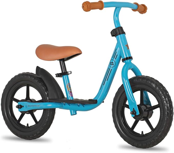 JOYSTAR 10"/12" Toddler Balance Bike for Girls & Boys, Ages 18 Months to 5 Years, Kids Push Bike with Footrest & Adjustable Seat Height, First Birthday Gifts for 2-5 Boys Girls