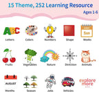 ABC Talking-Flash-Cards with 252 Sight Words, Christmas Birthday Gifts for Girls 2 3 4 5 6 Years, Language Therapy Toys for Autistic Children, Learning Toys for Toddlers Ages 2-6, Pink