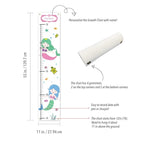 Sungwon Personalized Kids Canvas Growth Chart, Mermaid