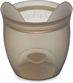 Zip Top Reusable 100% Silicone Baby + Kid Snack Containers- The only containers That Stand up, Stay Open and Zip Shut! No Lids! Made in The USA - Full Set of 4