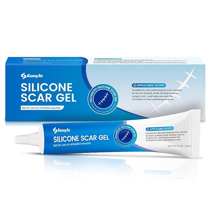 Silicone Scar Gel, Scar Cream, Advanced Scar Stick for Surgical Scars, Stretch Marks, Keloid Bump Removal, Old and New Scars 0.70oz (20g)