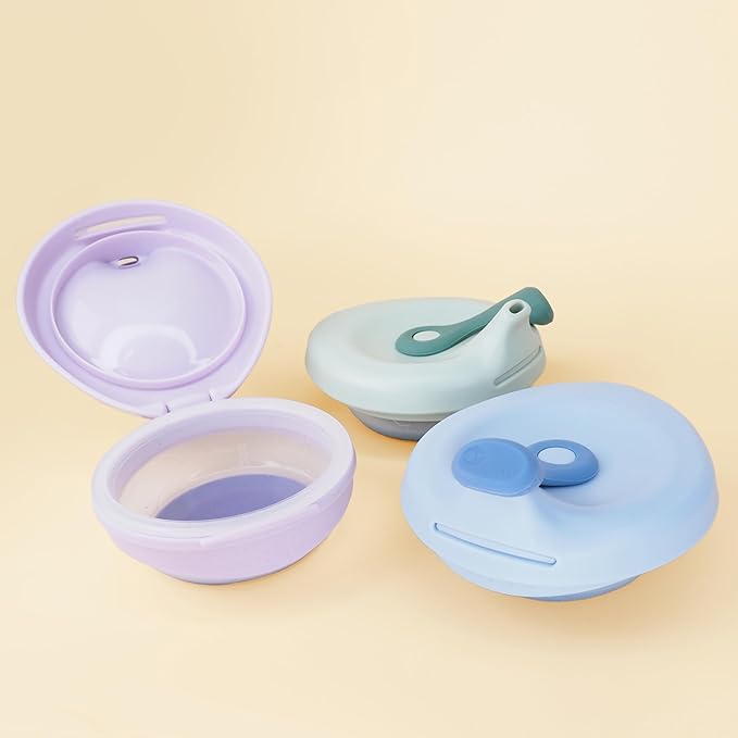 b.box Fill + Feed (Blush) | Reusable Baby Food Pouch | For Babies & Toddlers 4m+ | Silicone/Nylon Pouch, BPA-Free Lid | Dishwasher & Microwave Safe | 110mL (3.7oz, ½ Cup) Capacity