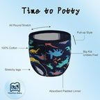 MooMoo Baby Potty Training Underwear 10 Packs Absorbent Toddler Training Pants for Boys and Girls Cotton Pee Pants 2T-9T