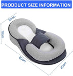 Baby Wedge Pillow for Newborn, Baby Lounger Pillow, Acid Reflux Breastfeeding Pillow for Reducing Spit-Up, with Safety Strap