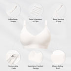 As Fairy Seamless Nursing Bras for Breastfeeding Soft Wireless Sleep Maternity Bralette Regular and Plus Size