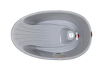 BEABA by OKBaby, Onda Baby Bath, Ergonomic Multi-Position tub for Infants and Babies up to 12 Months, Integrated Water Thermometer, Made in Italy, Grey