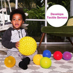 Edushape Original Sensory Ball - 7" Deflated Yellow Color Baby Ball Enhances Gross Motor Skills for Kids 6 Months & Up