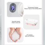 Portable Wipes Warmer with Night Light, Temperature Control, Moisturizing and Heat Preservation, USB Powered, Multifunctional Wipes Holder Dispenser for Baby, Wet Wipes, Tissues