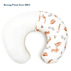GRSSDER Nursing Pillow Cover Stretchy Minky Removable Nursing Covers for Breastfeeding Pillows, Ultra Soft Comfortable Slipcover for Boy and Girls, Stylish Pretty Squirrel