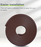Foam Corner Protector Edge and Corner Guard, with 12.5 feet Length Foam Safety Bumpers, Baby Proofing Safety Table Corner Protectors (Coffee 12.5ft)