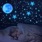 Glow in The Dark Stars for Ceiling,Star Decorations for Bedroom,Kids Boys Girls Room Decor,Cool Things for Your Play Room,Wall Stickers for Bedroom,Wall Decorations
